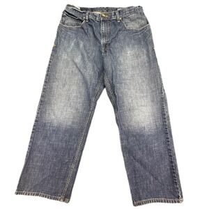 SilverTab Baggy Jeans Mens 34 Blue Wide Leg 90s Retro Denim Pants